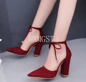 2021 Sexy Classic High Heels Women's Sandals Summer Shoes Ladies Strappy Pumps Platform Heels Woman Ankle Strap Shoes