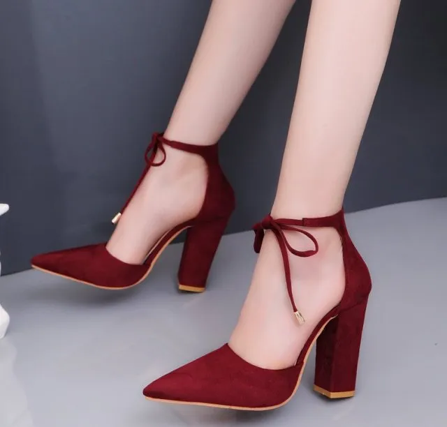 2021 Sexy Classic High Heels Women's Sandals Summer Shoes Ladies Strappy Pumps Platform Heels Woman Ankle Strap Shoes