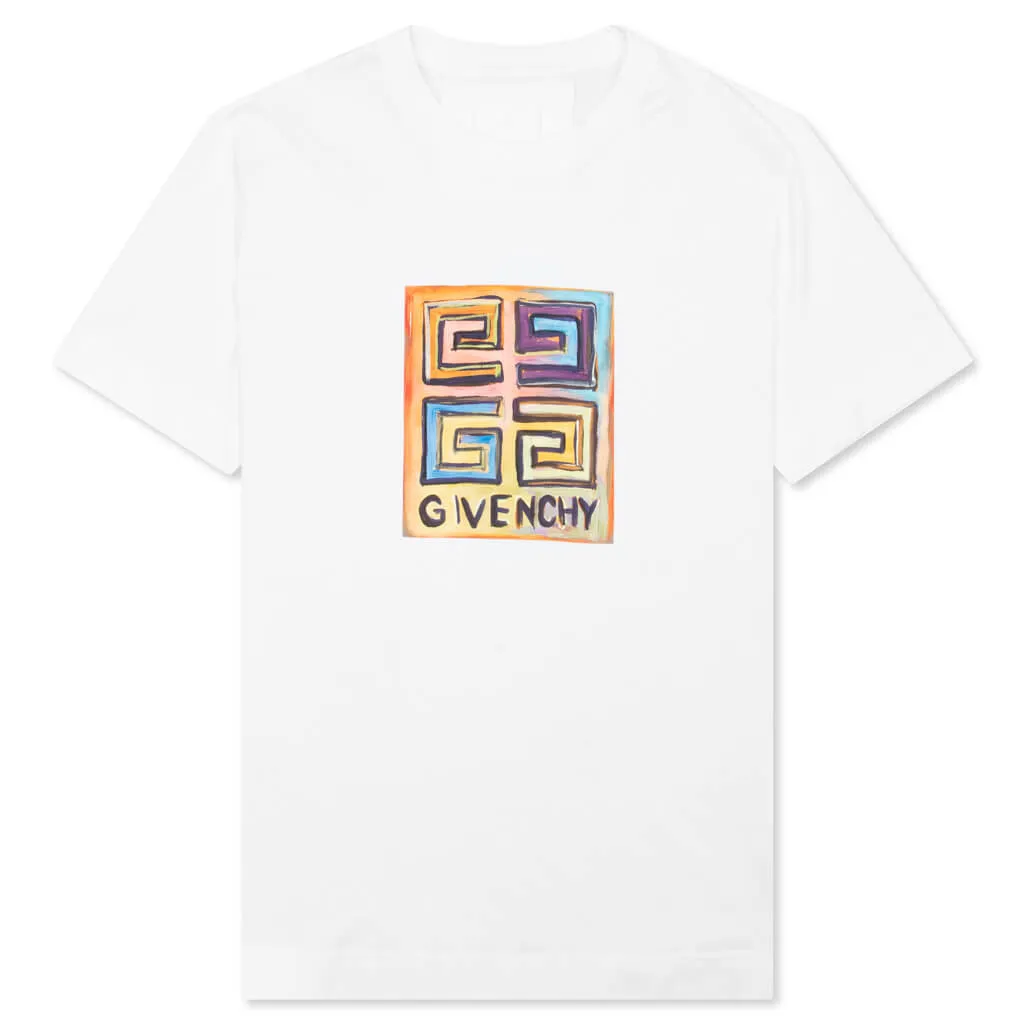 4G Sun Print Tee - White