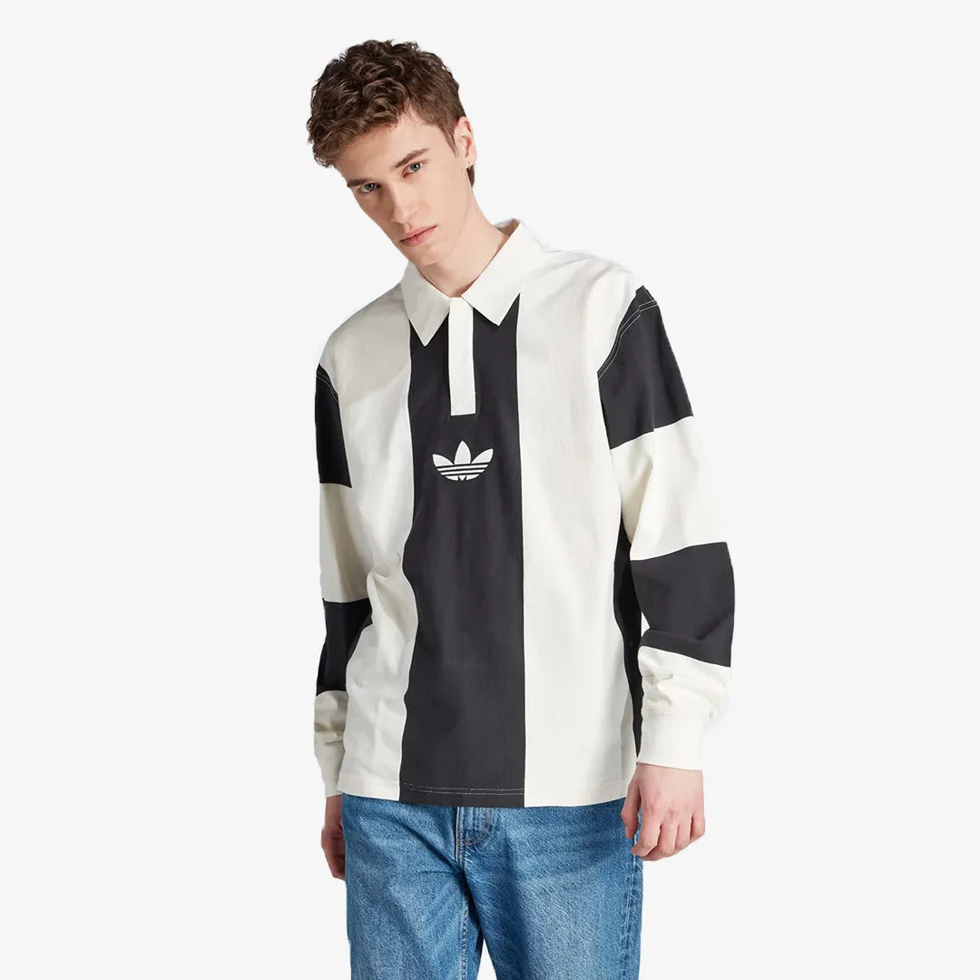 Adidas Originals | HACK RUGBY LONG SLEEVE TEE  { BLACK/WHITE