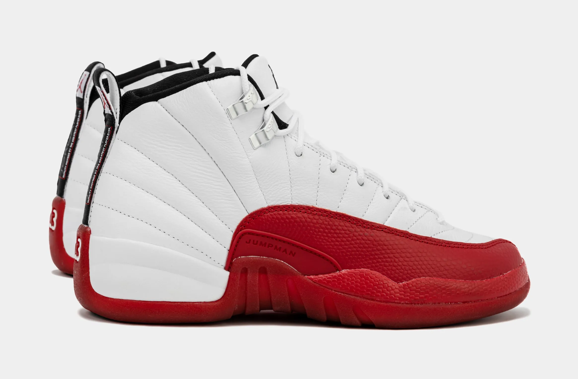 Air Jordan 12 Retro Cherry Grade School Lifestyle Shoes (Cherry/White)