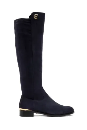 Albany Knee Boot (Ink Navy Suede)