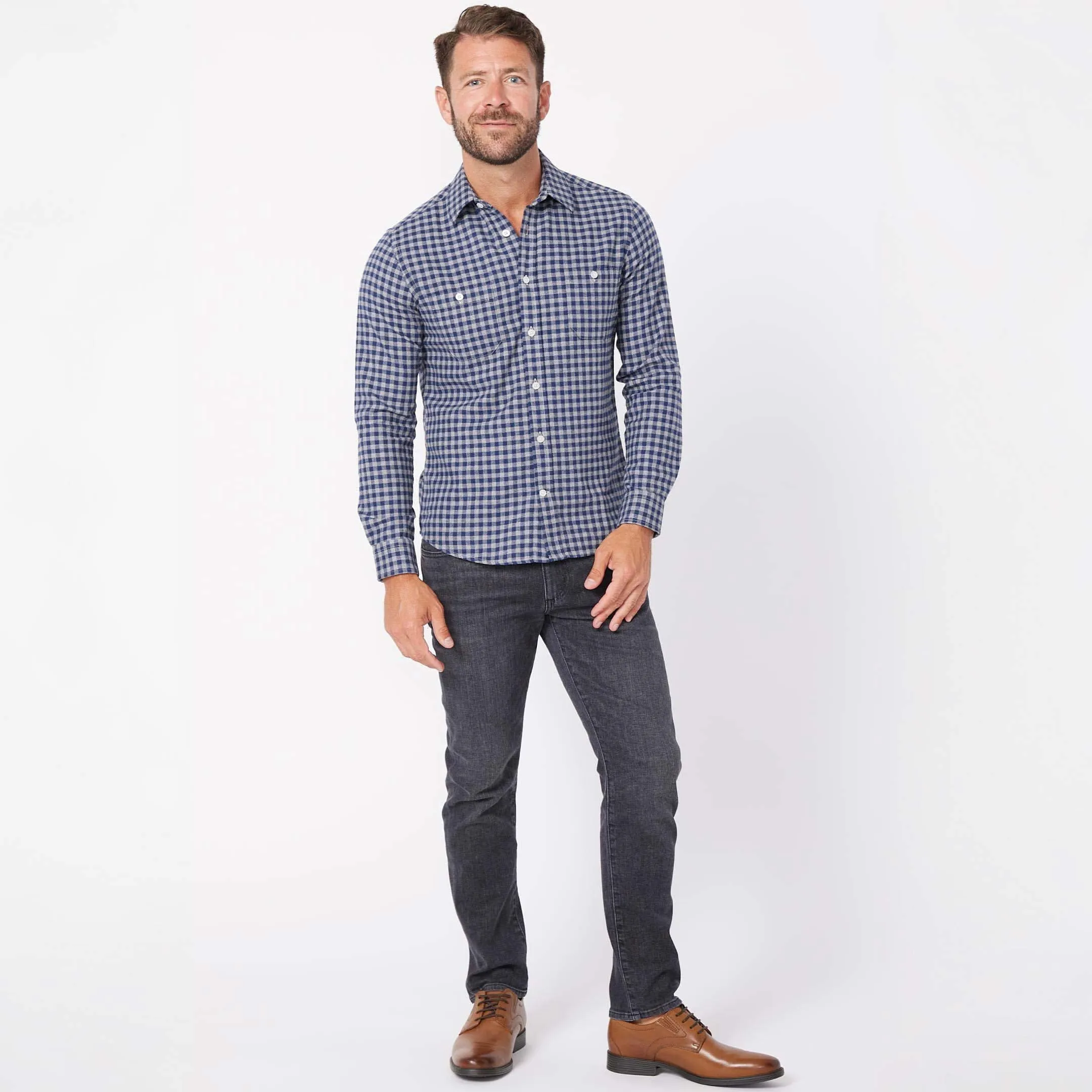 Alberta Gingham Flannel Shirt