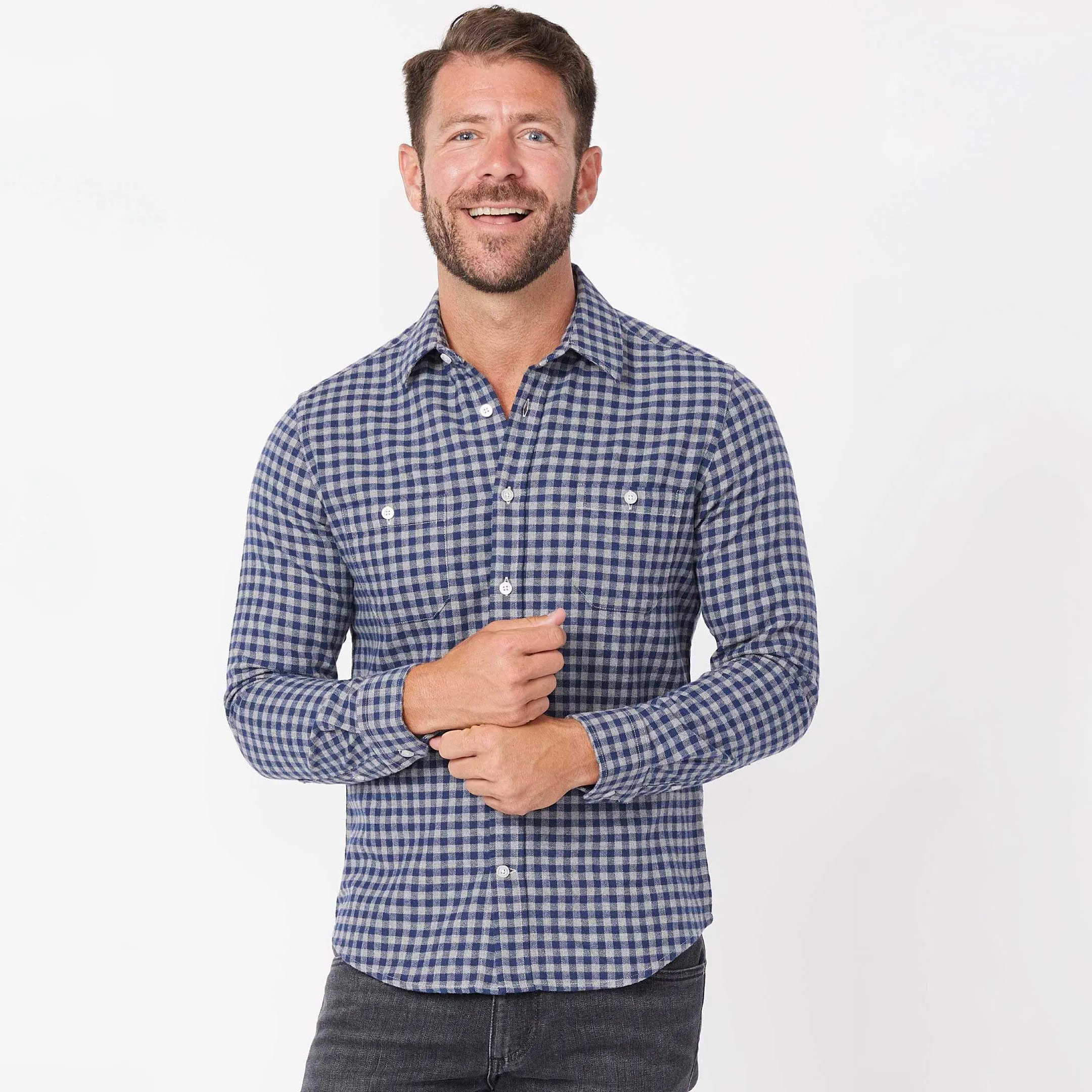 Alberta Gingham Flannel Shirt