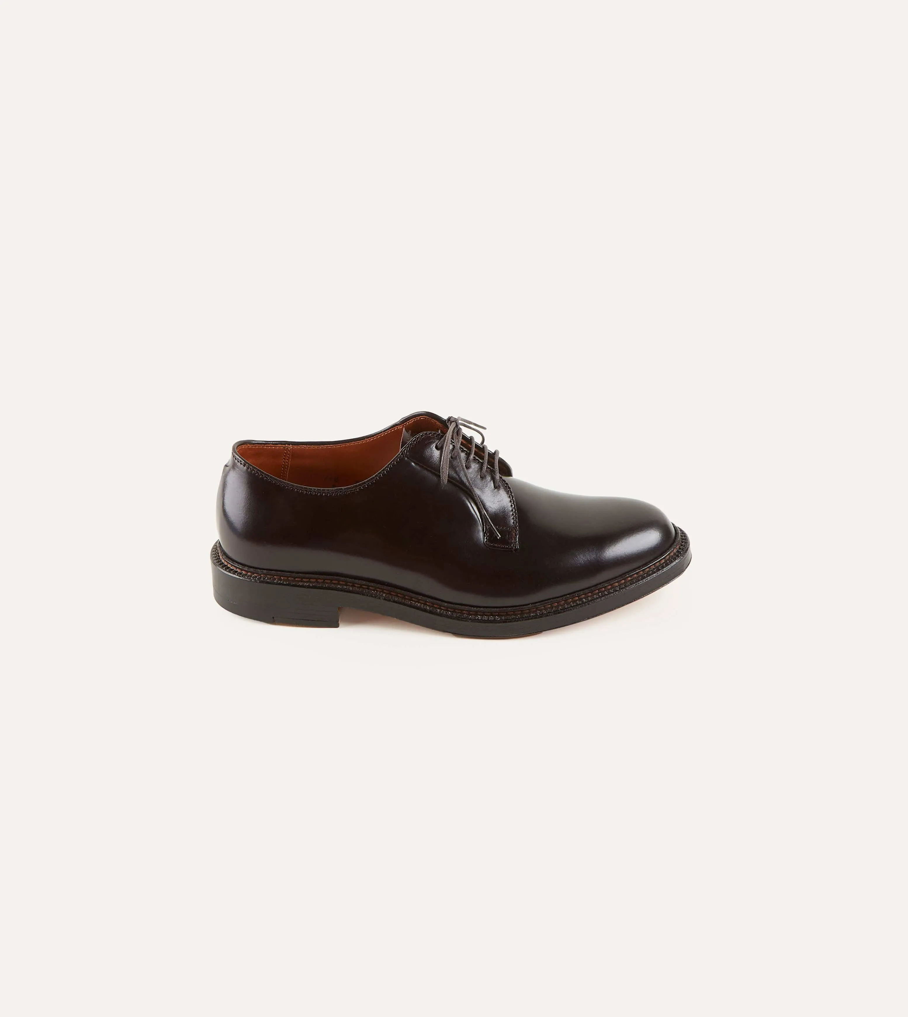 Alden Burgundy Cordovan Plain Toe Blucher