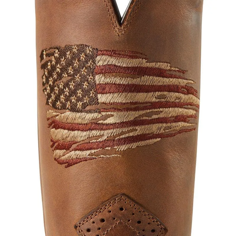 Ariat Men's Roughstock Patriot Narrow Square Toe Cowboy Boots 10040348