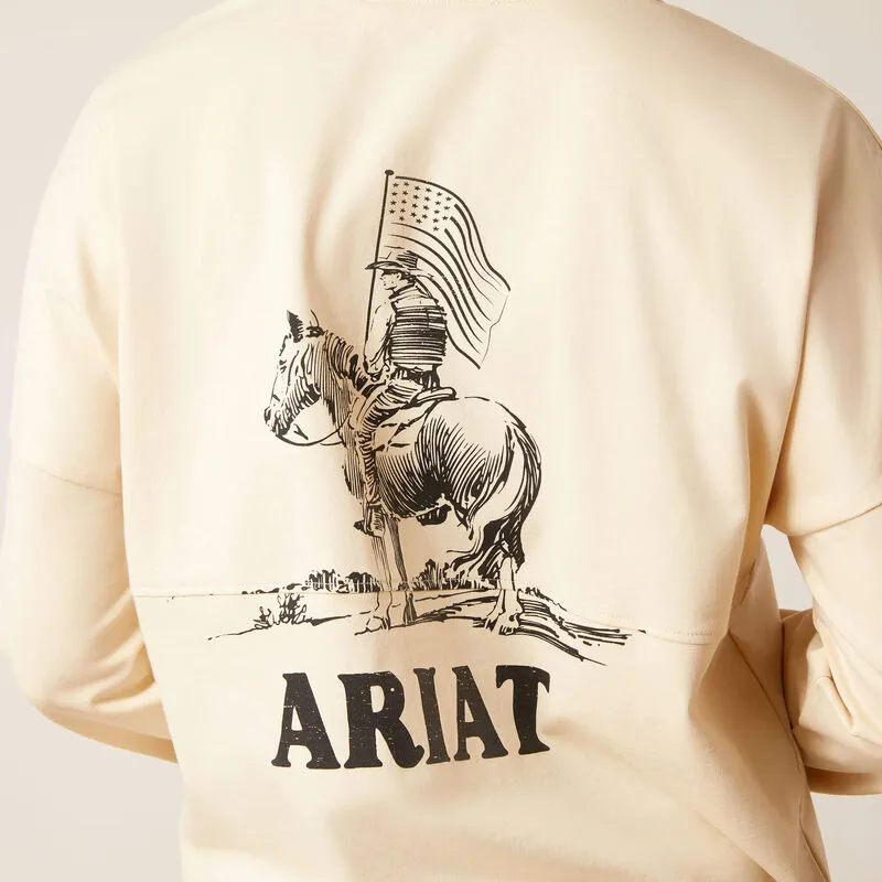 Ariat Women's True West Oversized Long-Sleeve Graphic T-Shirt