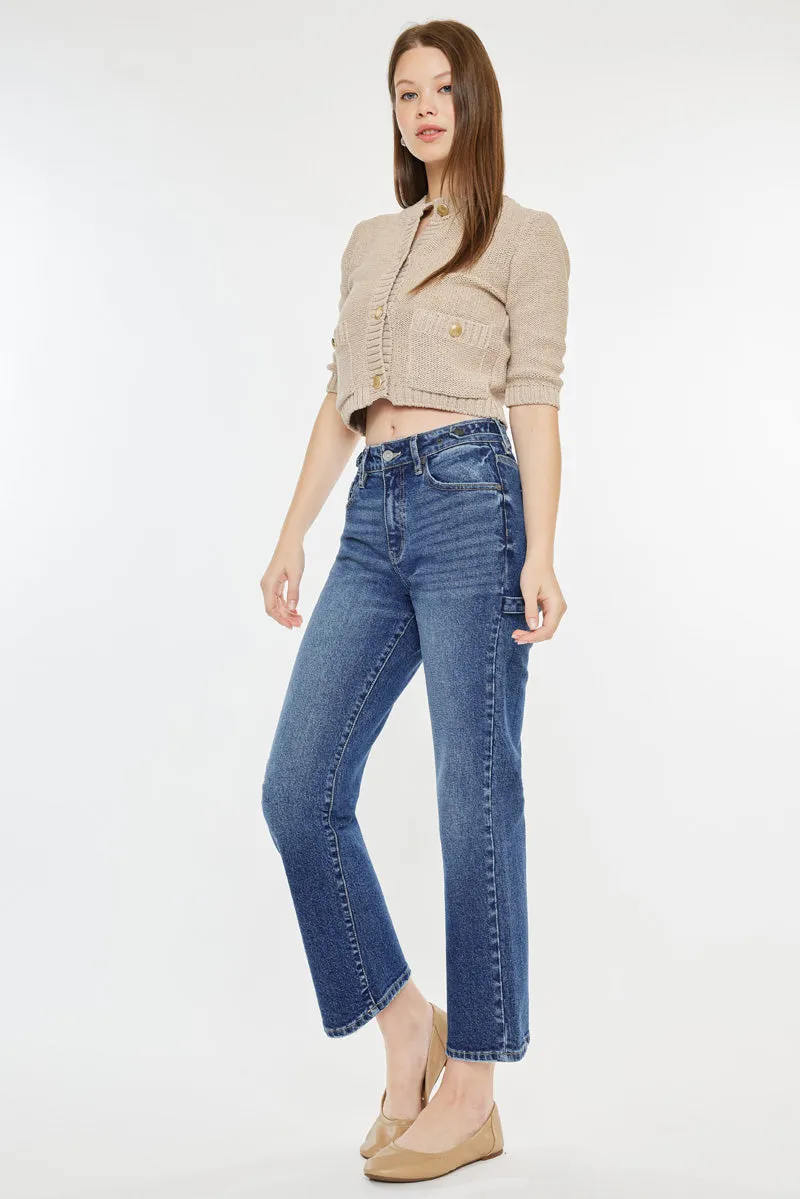 Ashley High Rise True Straight Jeans