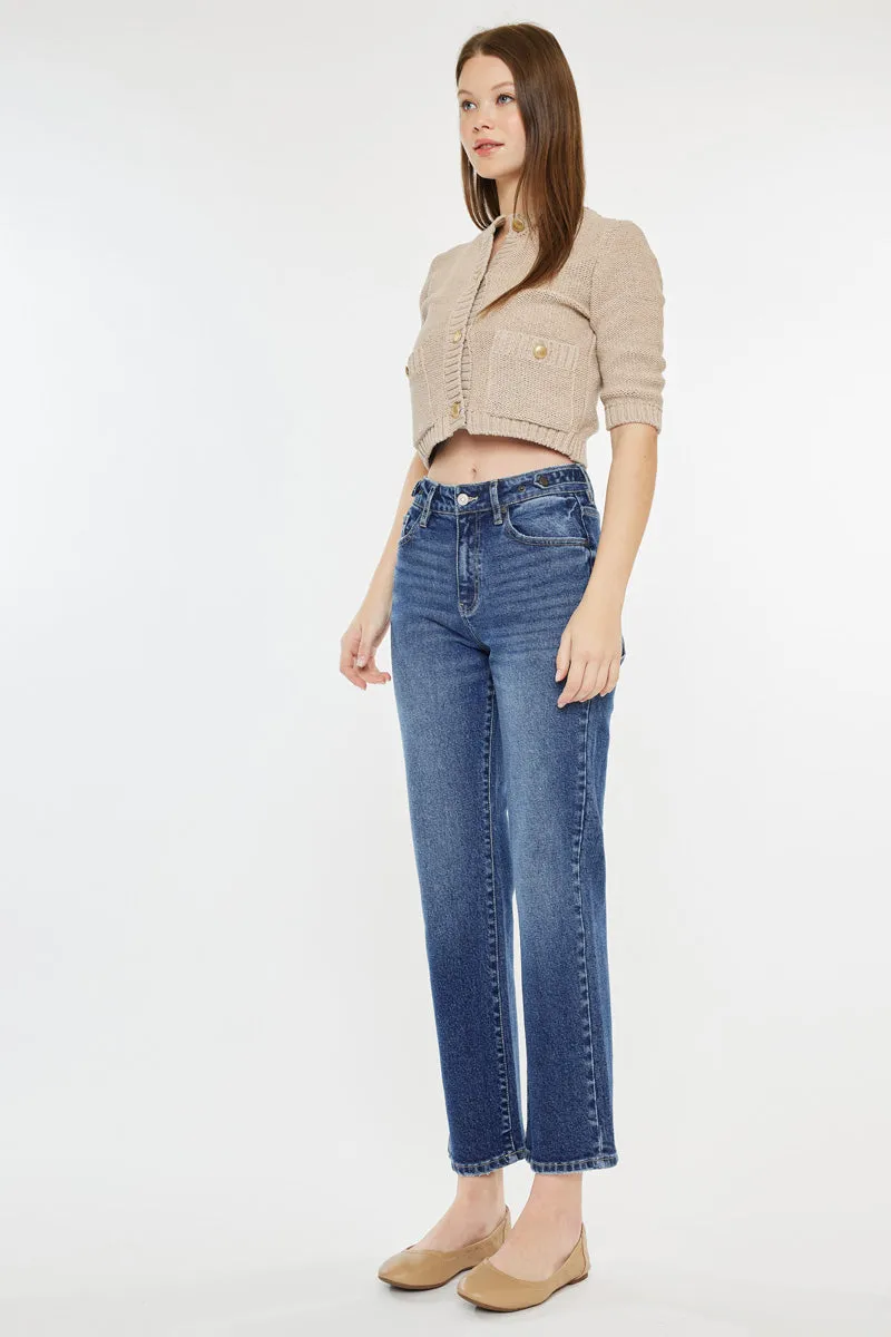 Ashley High Rise True Straight Jeans