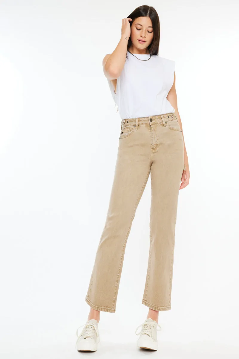 Ashley High Rise True Straight Jeans