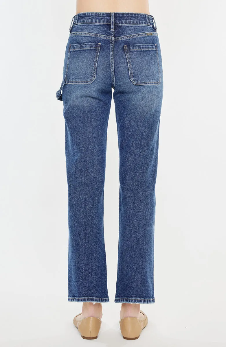 Ashley High Rise True Straight Jeans