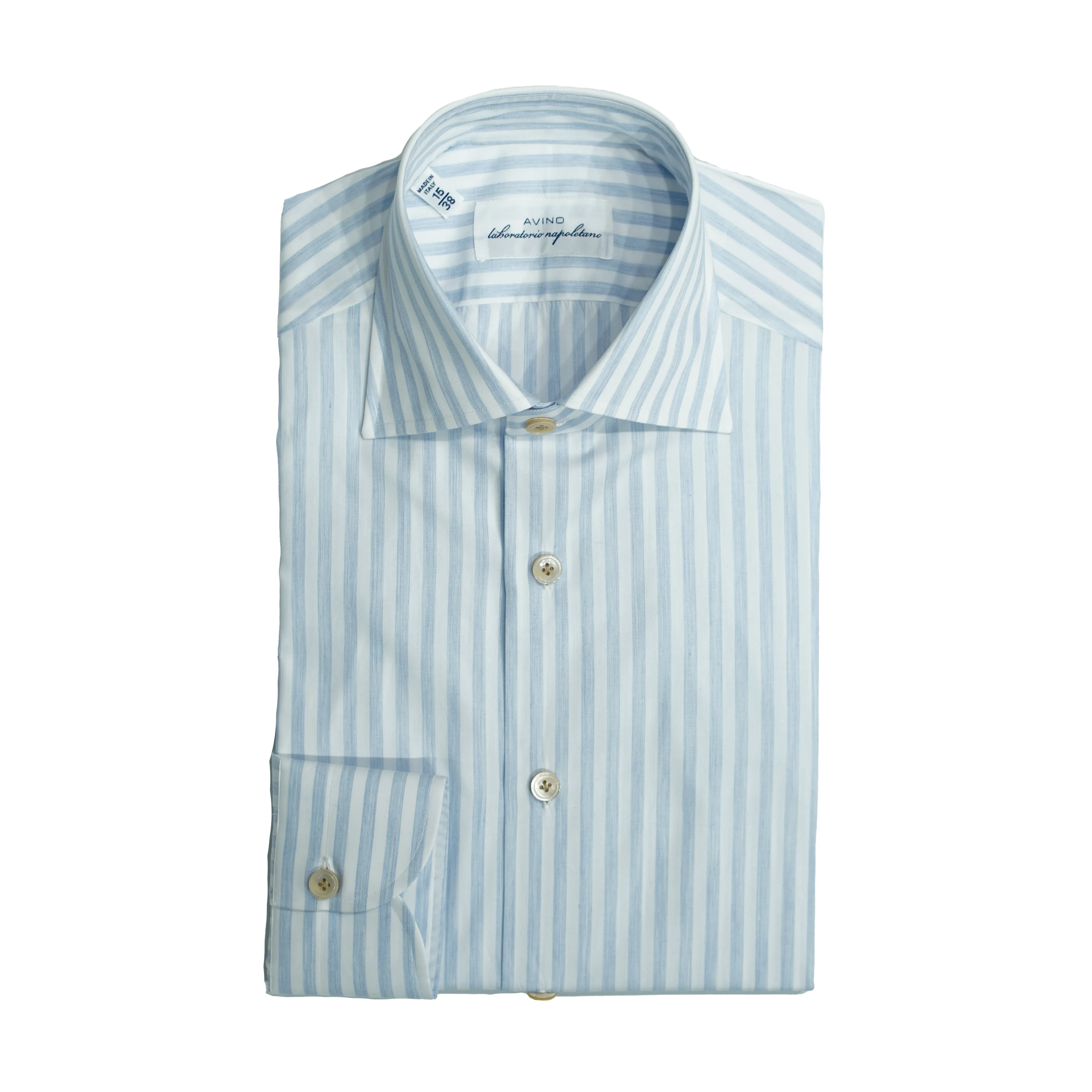 Avino Candy Stripe Dress Shirt / Light Blue