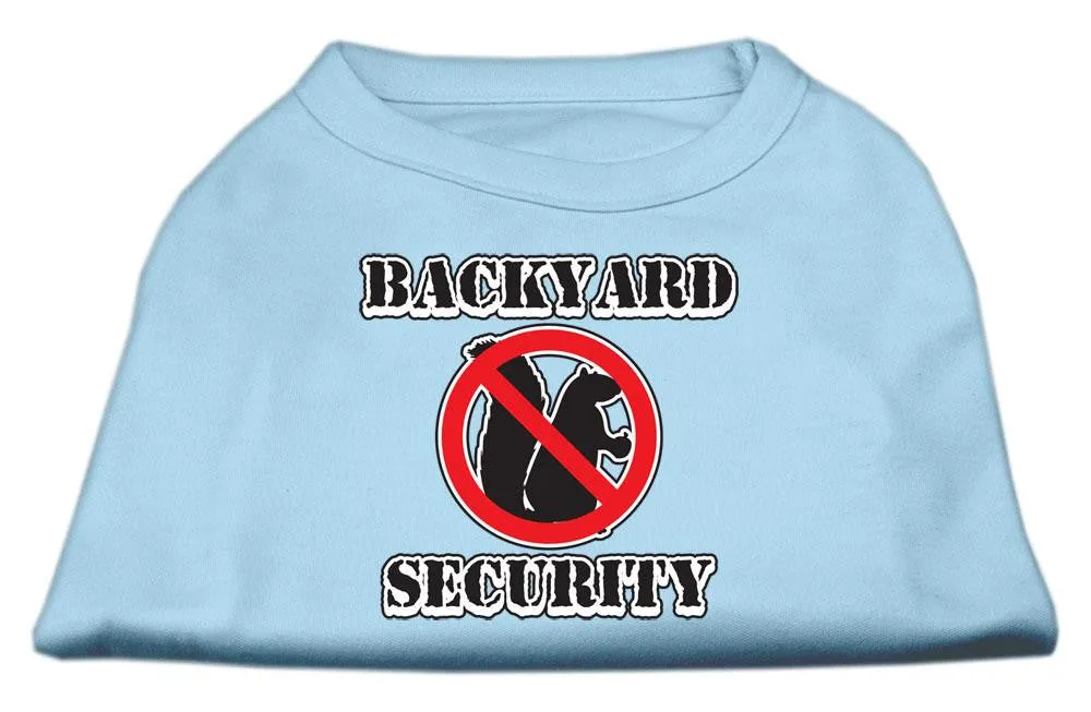 Backyard Security Screen Print Shirts Baby Blue XXL (18)