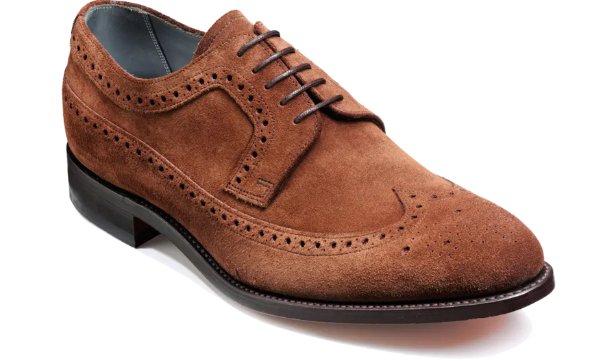 Barker Woodbridge Lace-up Brogue - Castagnia Suede