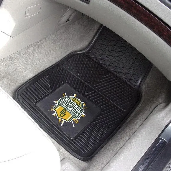 Baylor University NCAA Basketball 2021 Championship 2pk Heavy Duty Vinyl Car Mat Set