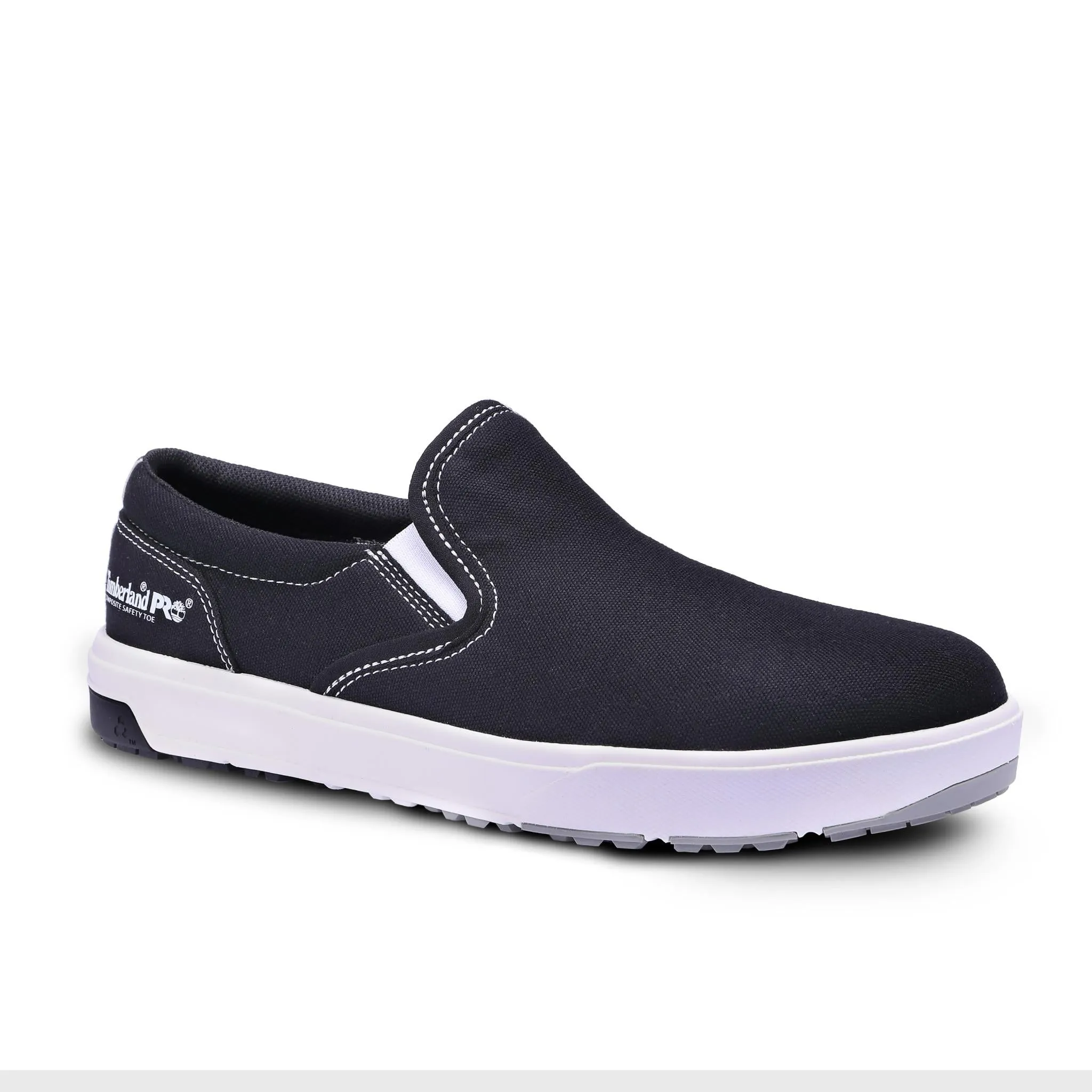 Berkley Slip-on Composite-Toe Work Shoe Black