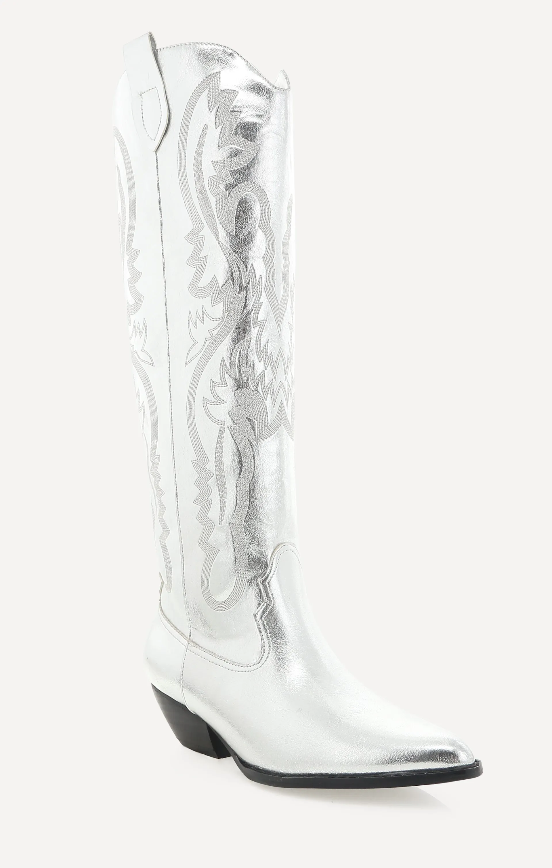 Billini Wilden Cowboy Boot ~ Silver