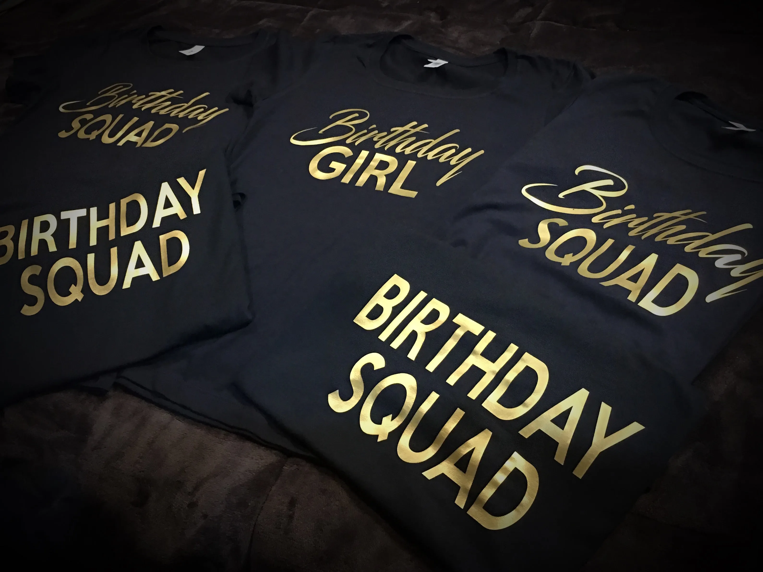 Birthday Girl and Squad T-Shirt