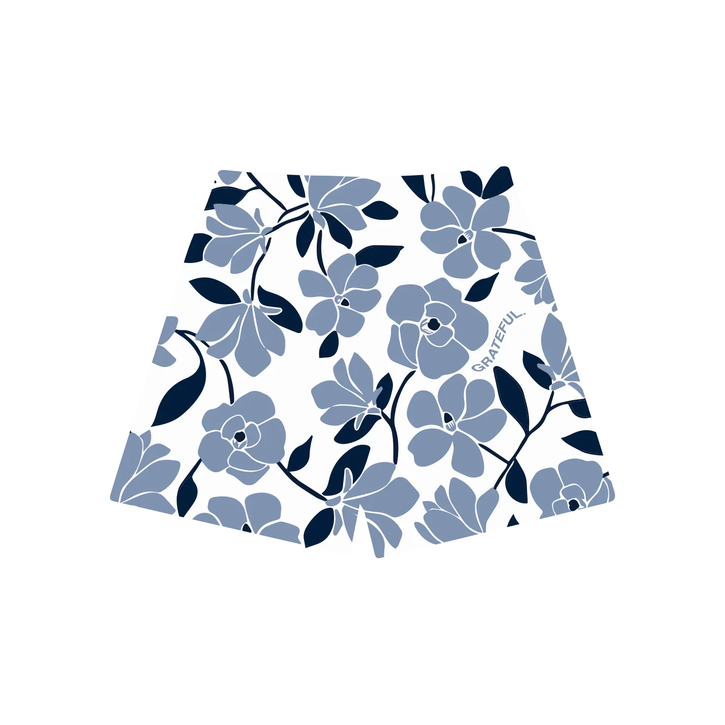 Blue Blossom Mesh Shorts