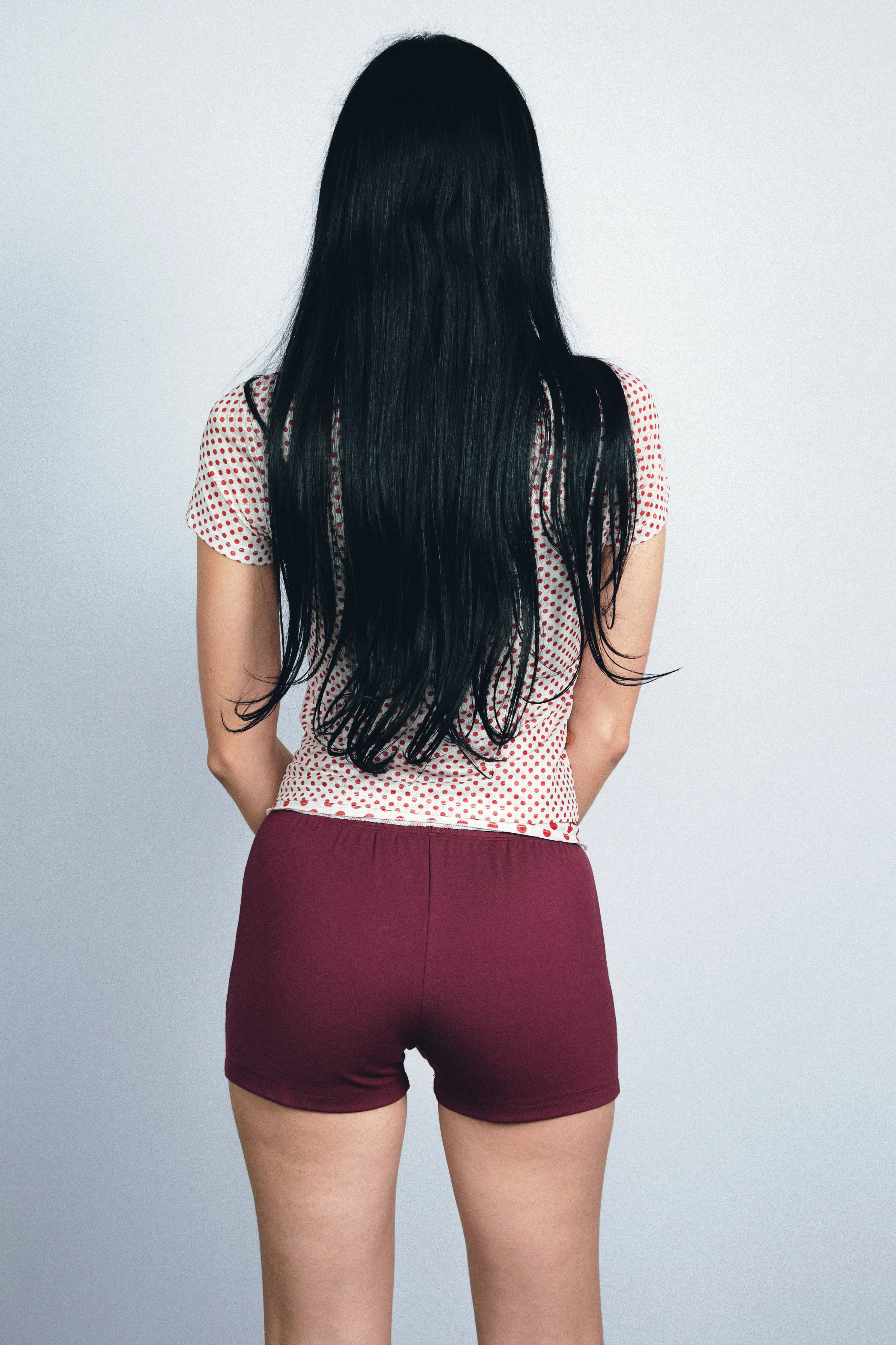 BOOTY SHORTS - MAROON