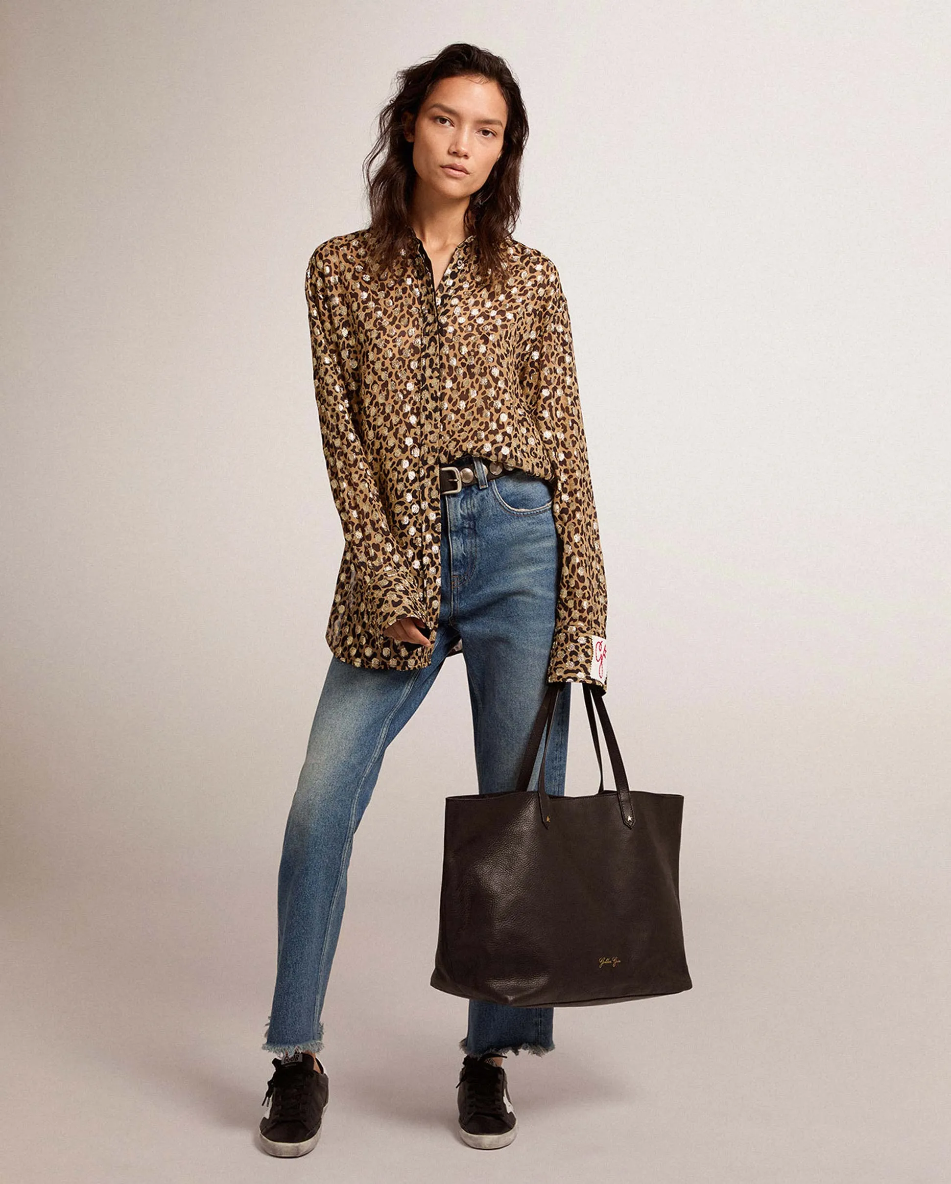 BOYFRIEND SHIRT / LEOPARD PRINT FIL COUPE