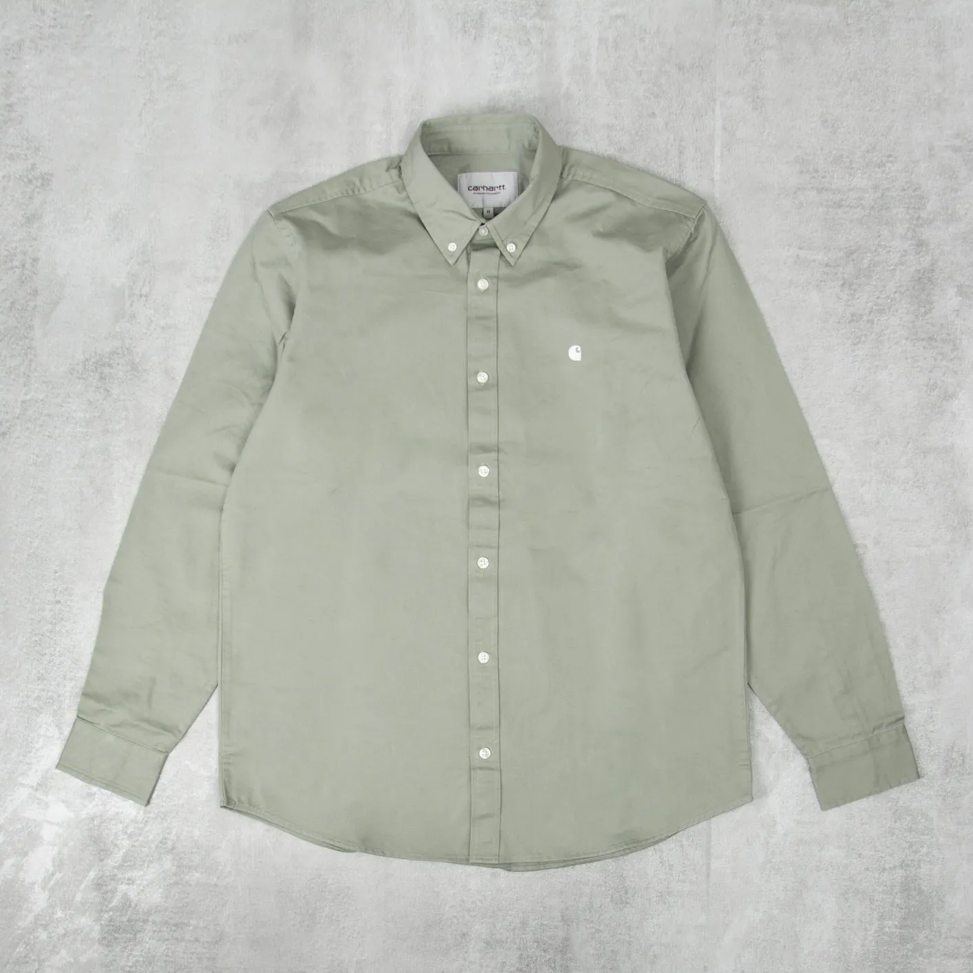 Carhartt WIP Madison L/S Shirt - Yucca White