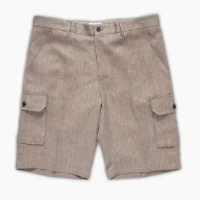 Cleman Cargo Short in Portofino Linen and Silk