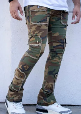 Damati Napoleon Camo Stacked Jeans (DMT-23-009)