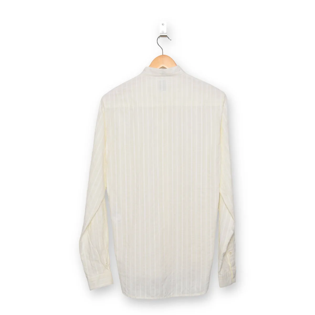 Delikatessen Zen Shirt stripe white jacquard