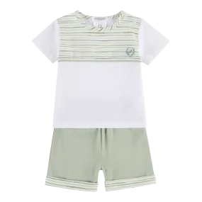 Deolinda Boys Oliver Striped Shorts Set