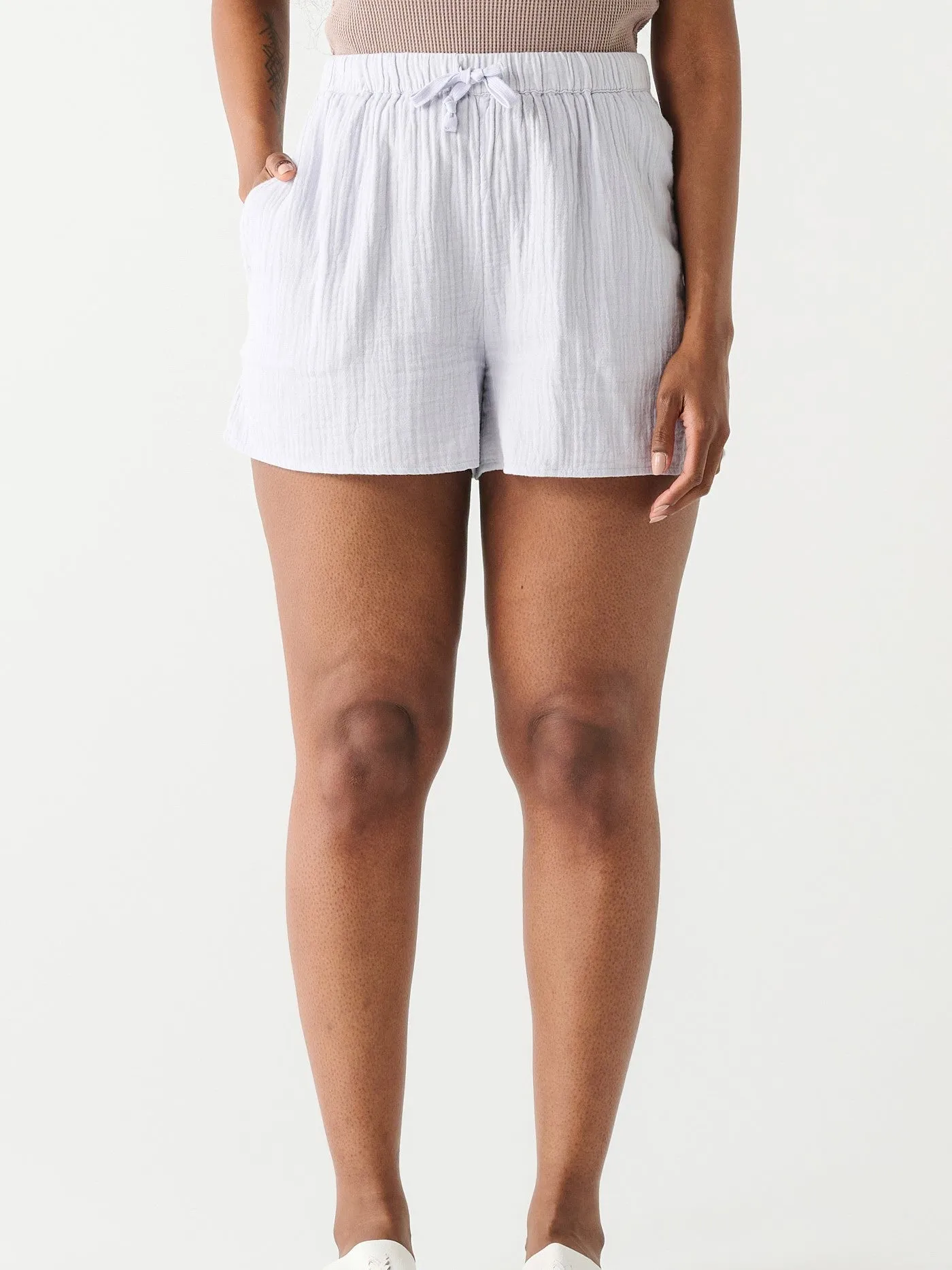 DEX Textured Button Up and Drawstring Short Set