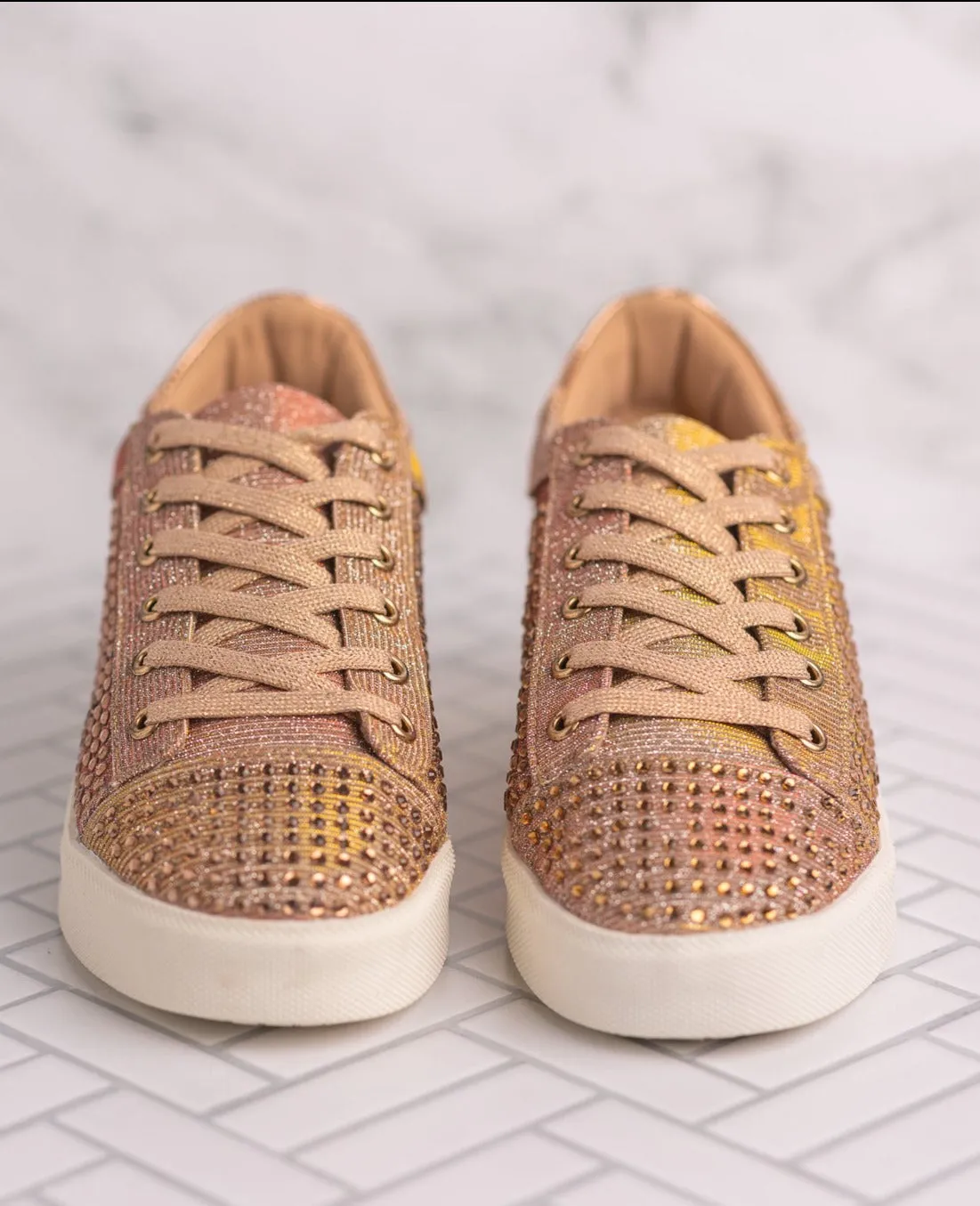 Diva Sneaker in Rose Gold