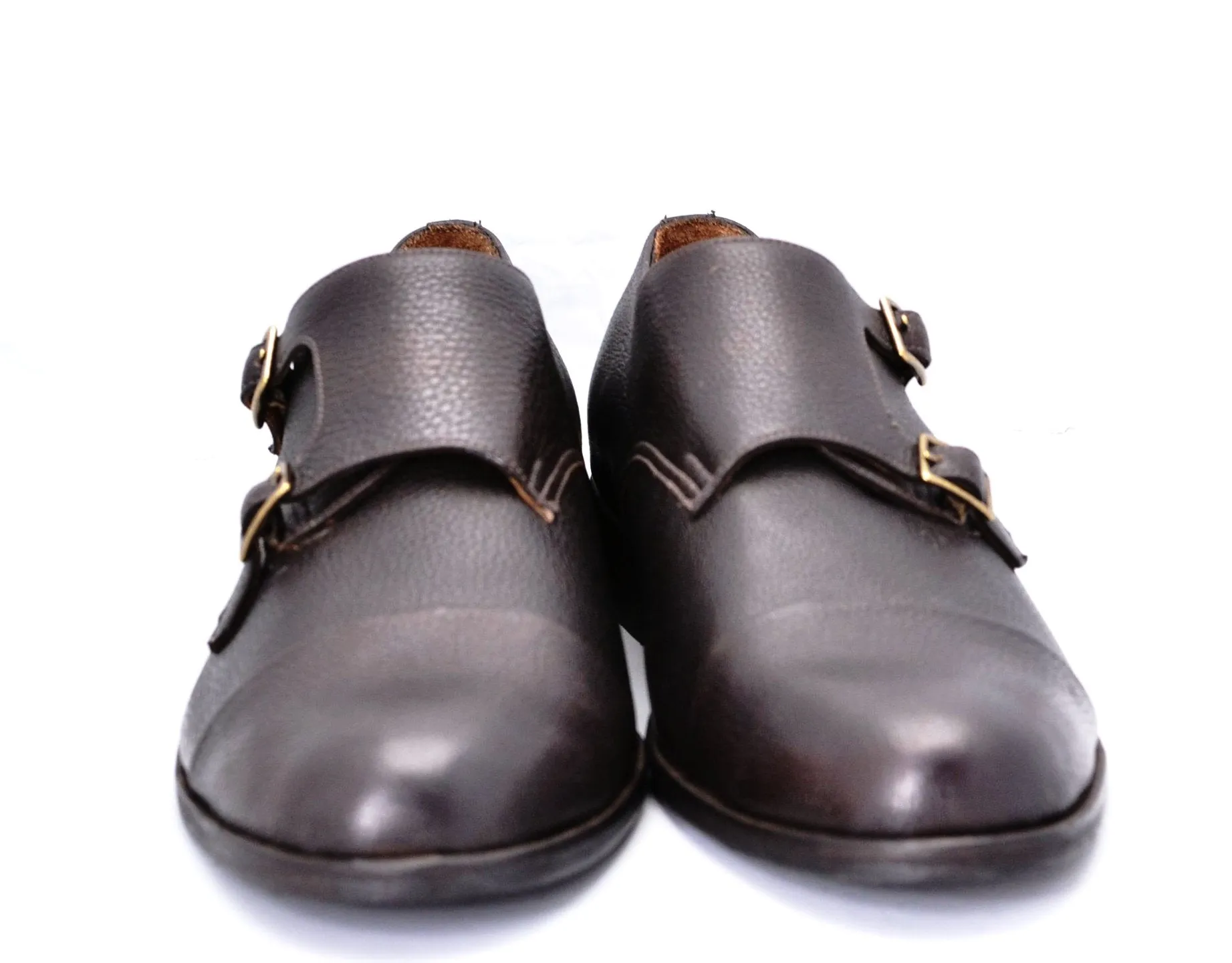 Double Monk  |  Choc pebble grain calf