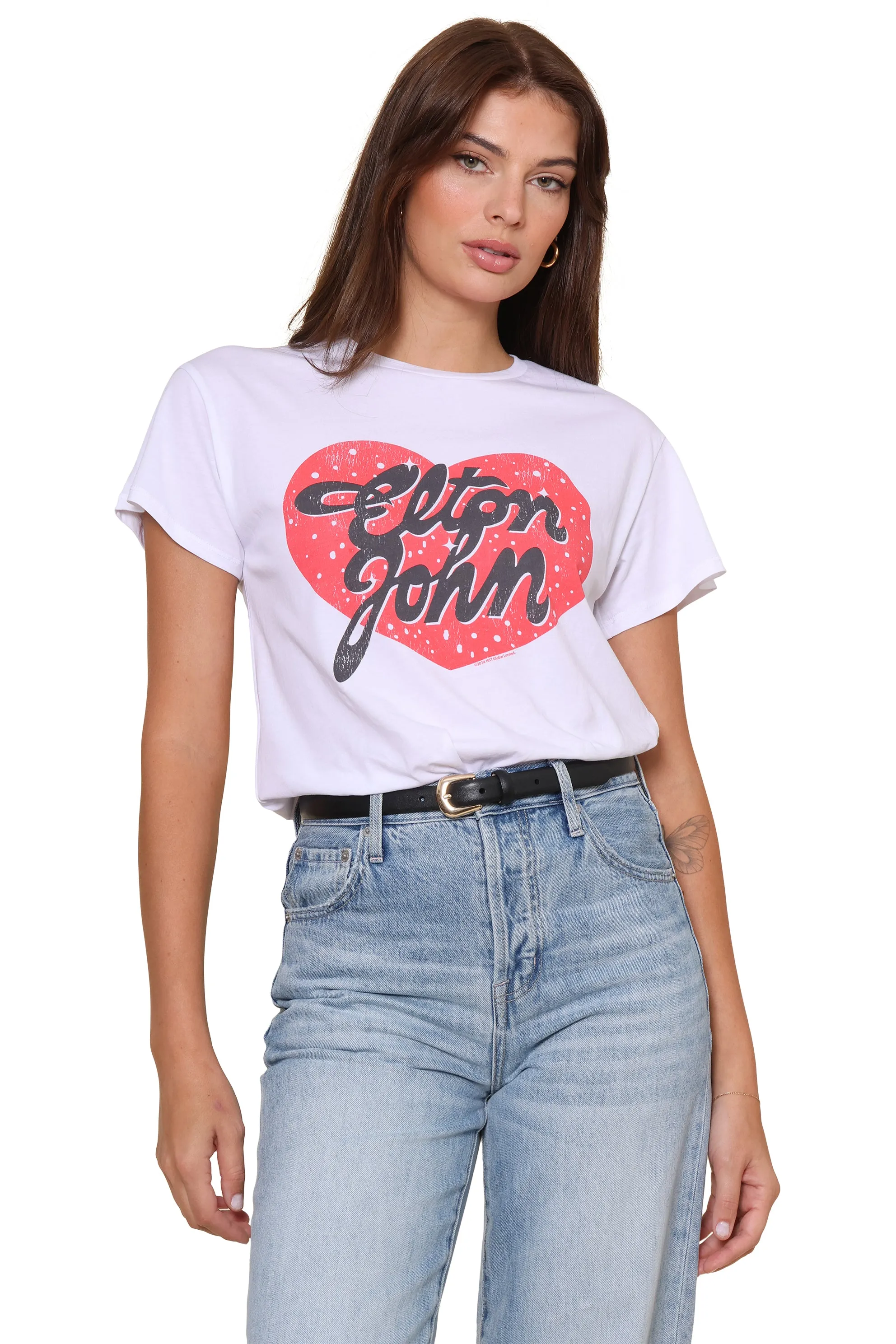 Elton John Logo Heart Tee