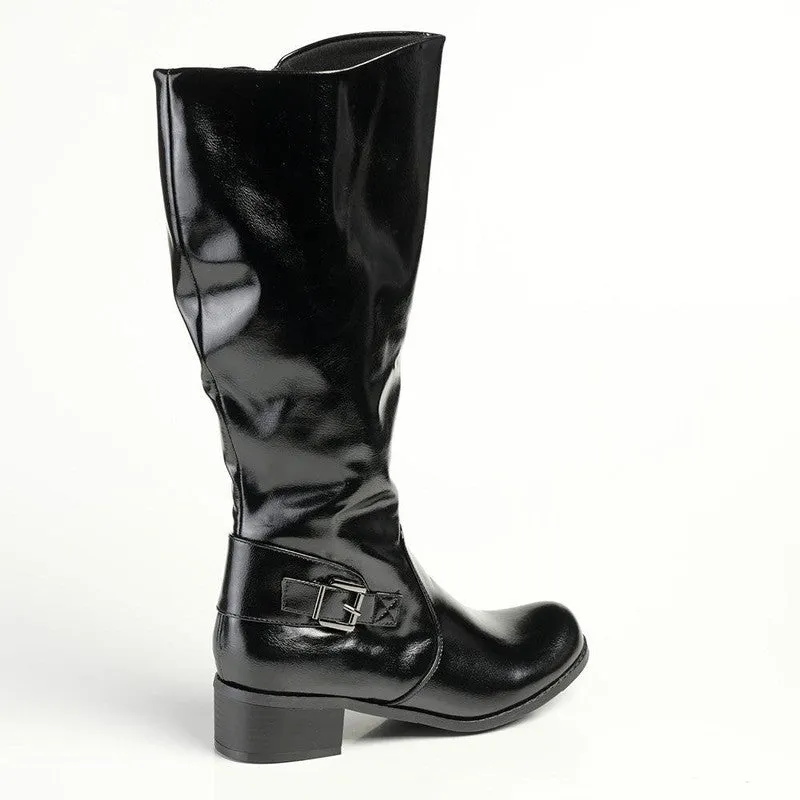 Franco Rossi Long Formal Boot - Black