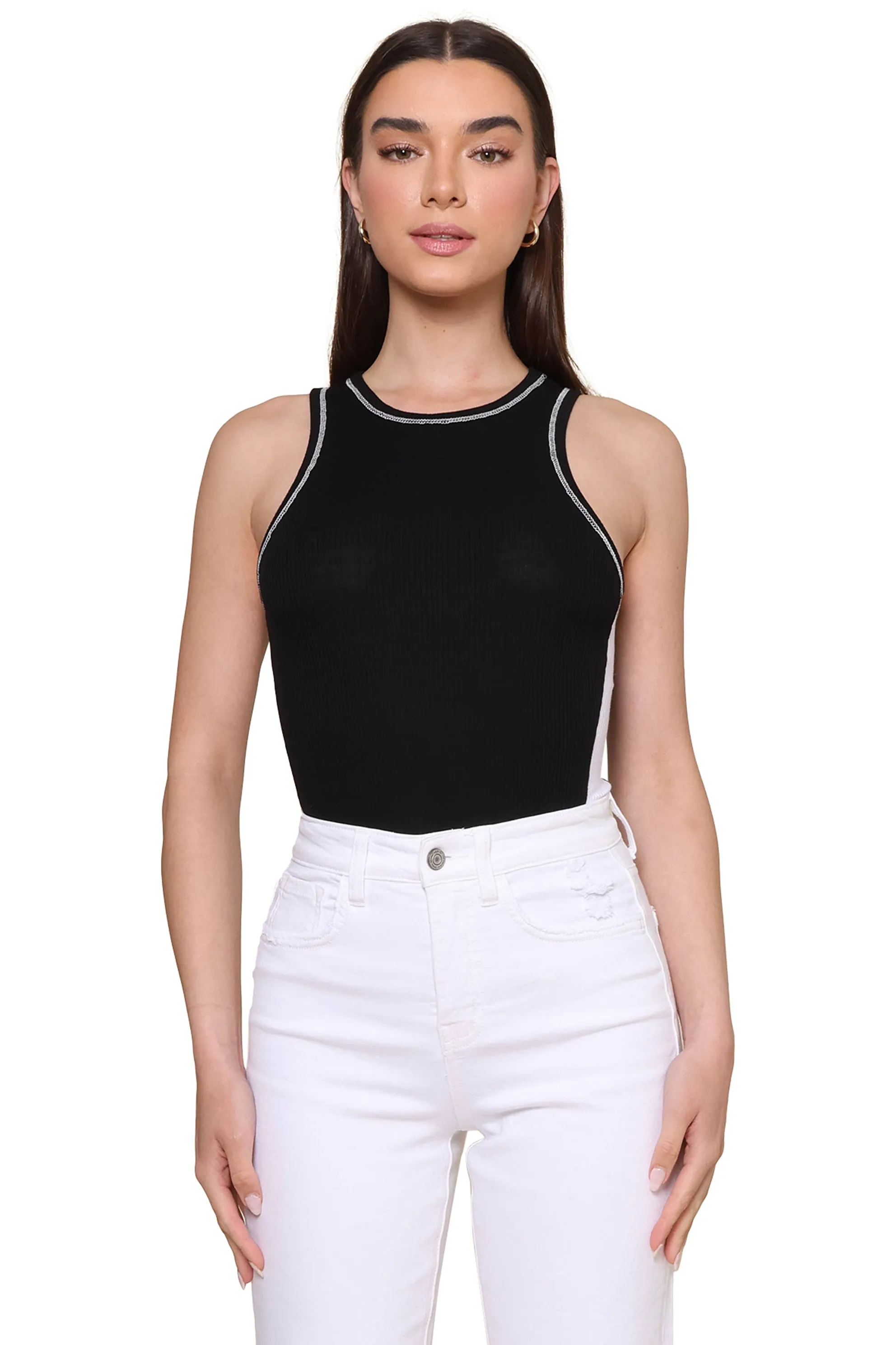 Frankie Contrast Rib Tank