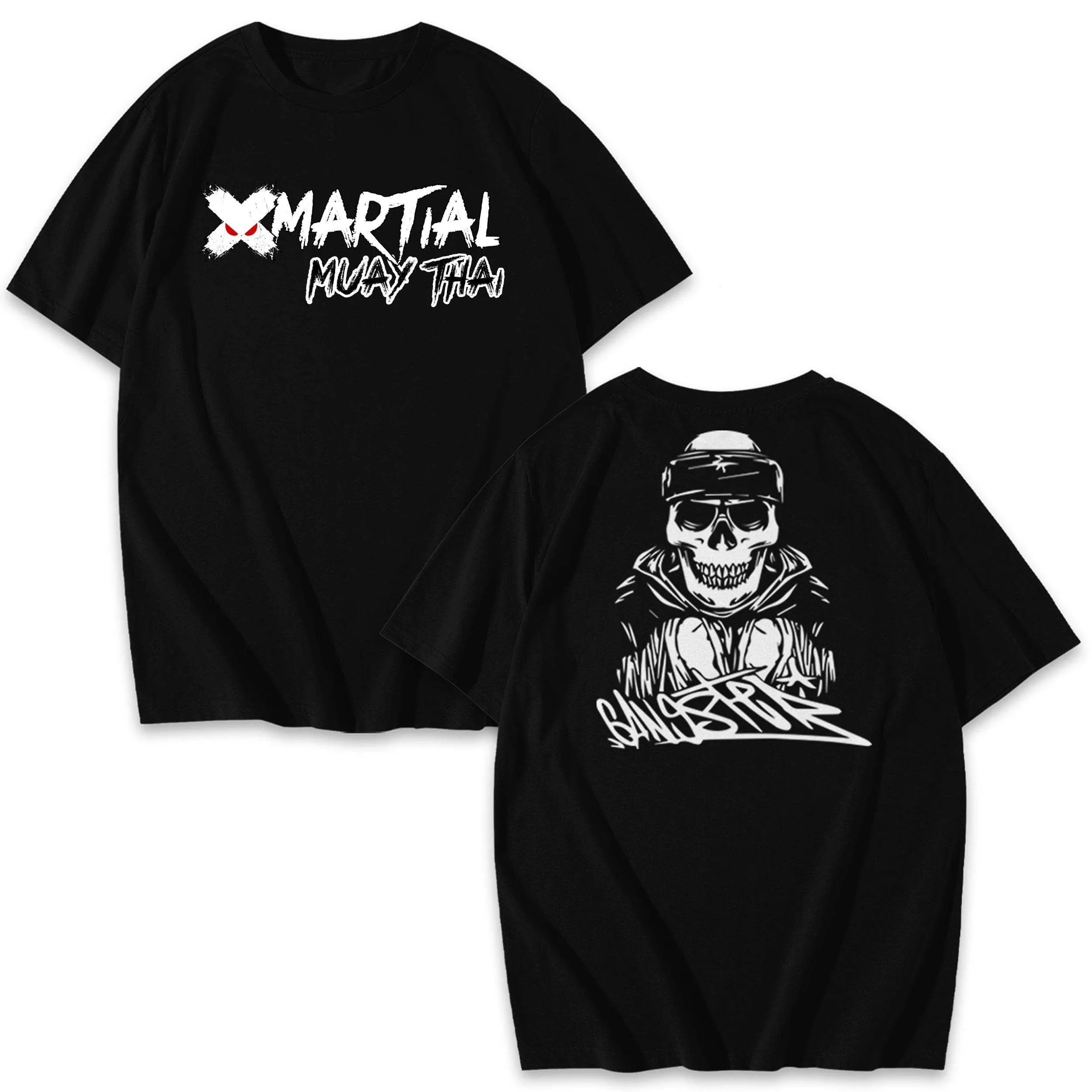 Gangster Skull Muay Thai Shirts & Hoodie