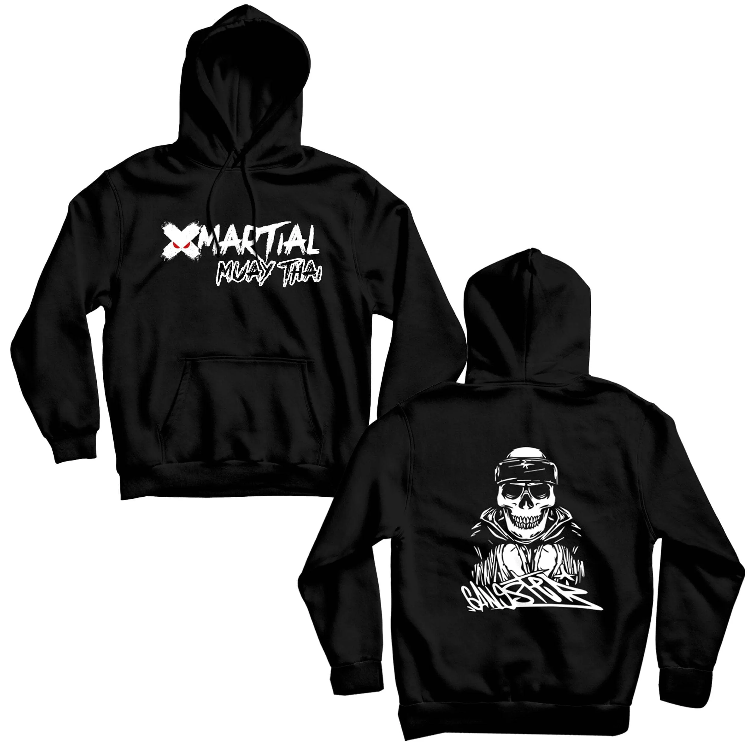 Gangster Skull Muay Thai Shirts & Hoodie