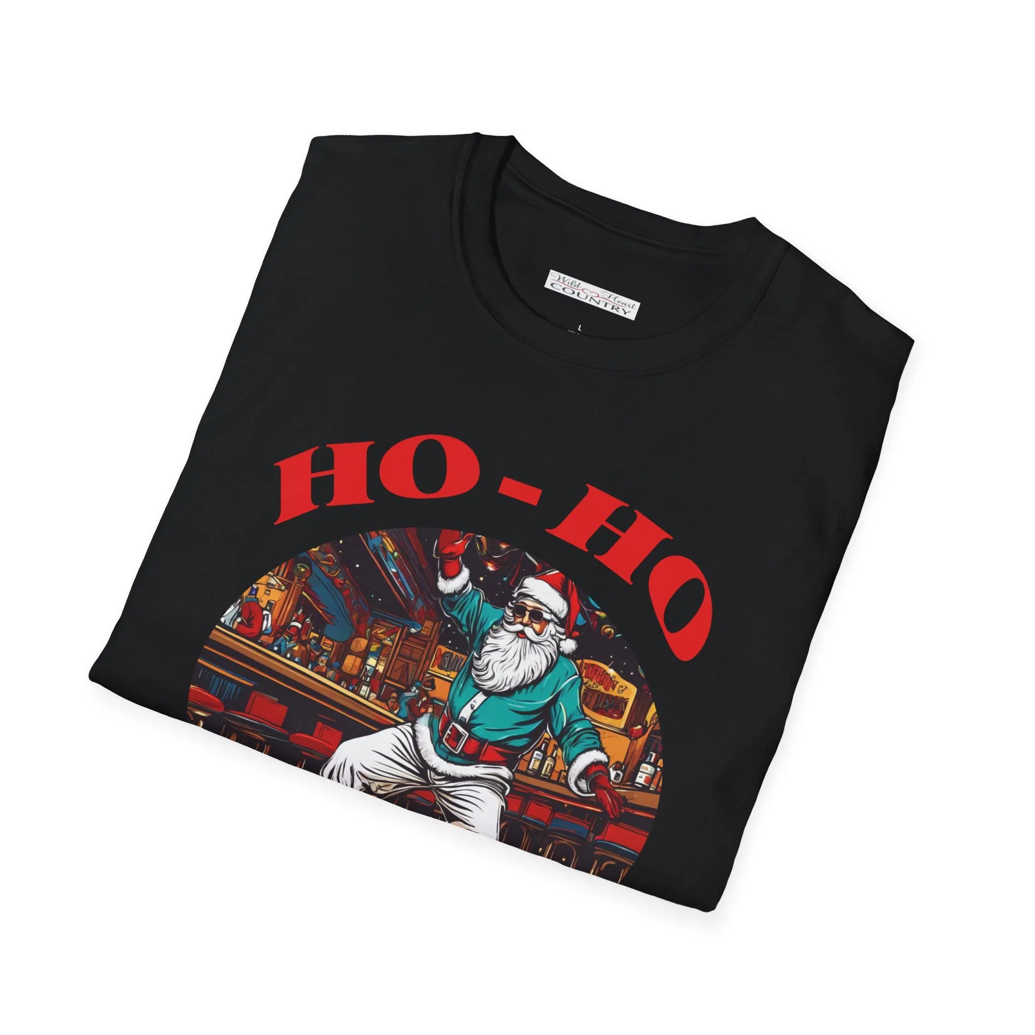 Ho-Ho Honky Tonk Tee, Christmas T-Shirt, Country Christmas shirt, Christmas Graphic Shirt