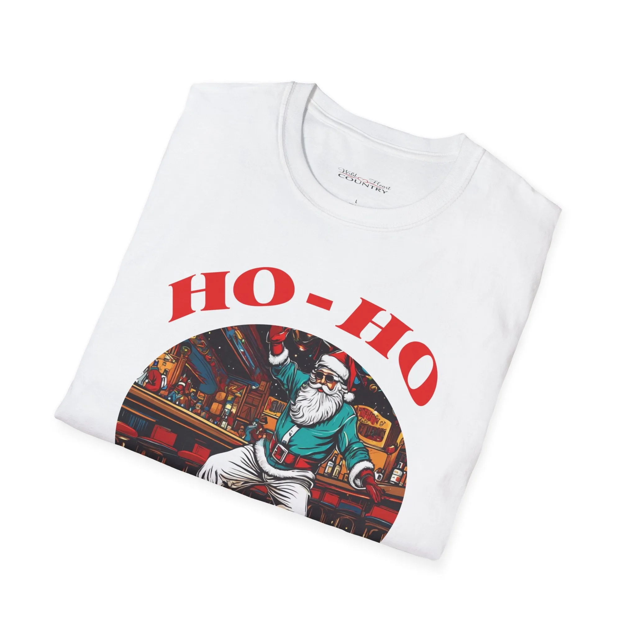 Ho-Ho Honky Tonk Tee, Christmas T-Shirt, Country Christmas shirt, Christmas Graphic Shirt