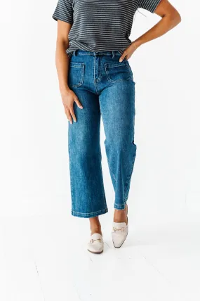 Jenny Straight Leg Cropped Jean - Size Large Left