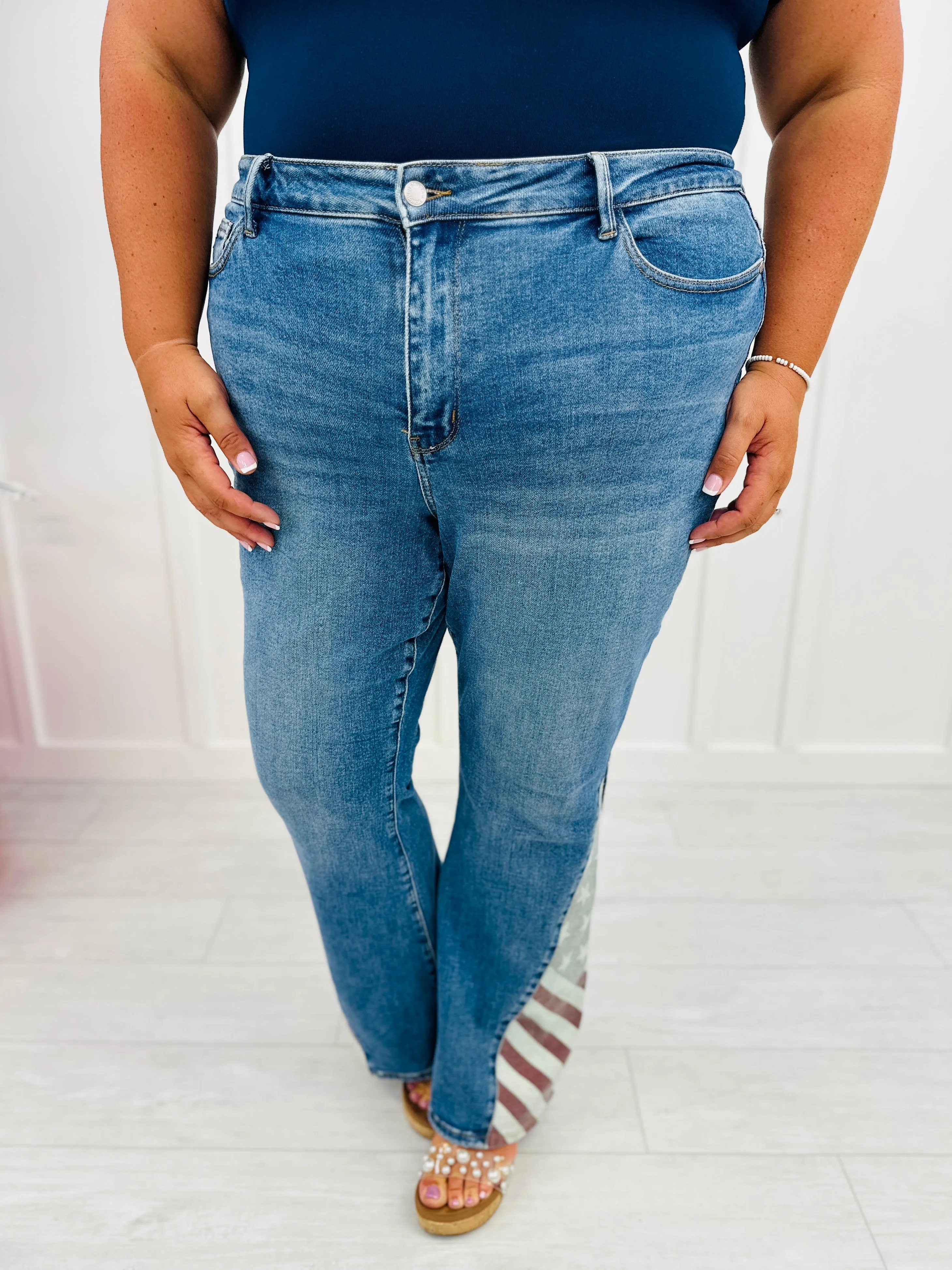 Judy Blue REG/CURVY Miss Americana Flare Jeans