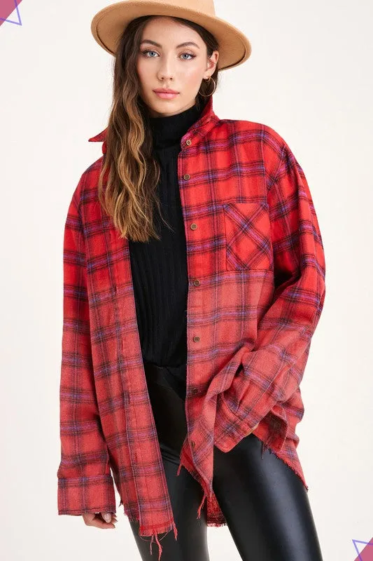 Kayla long sleeve button up Shirt