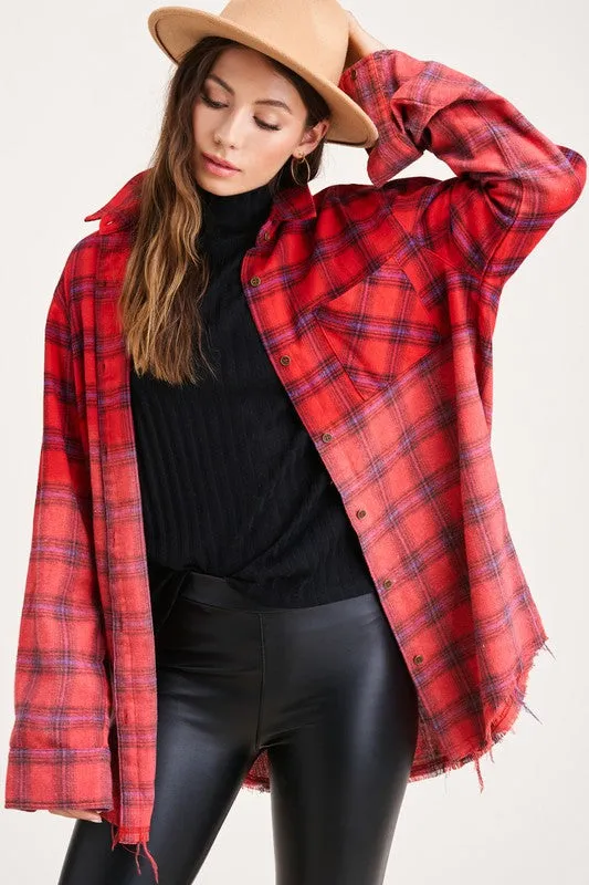 Kayla long sleeve button up Shirt