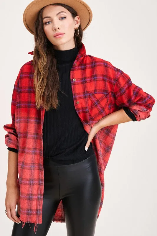 Kayla long sleeve button up Shirt