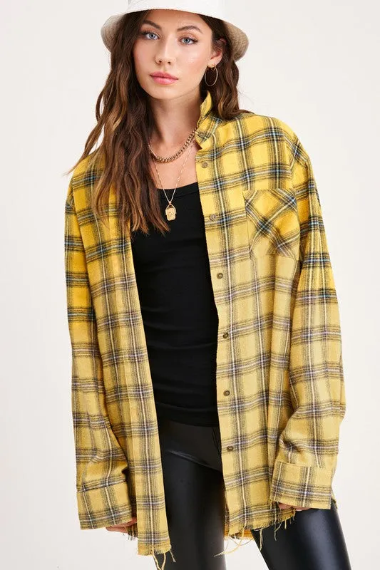 Kayla long sleeve button up Shirt