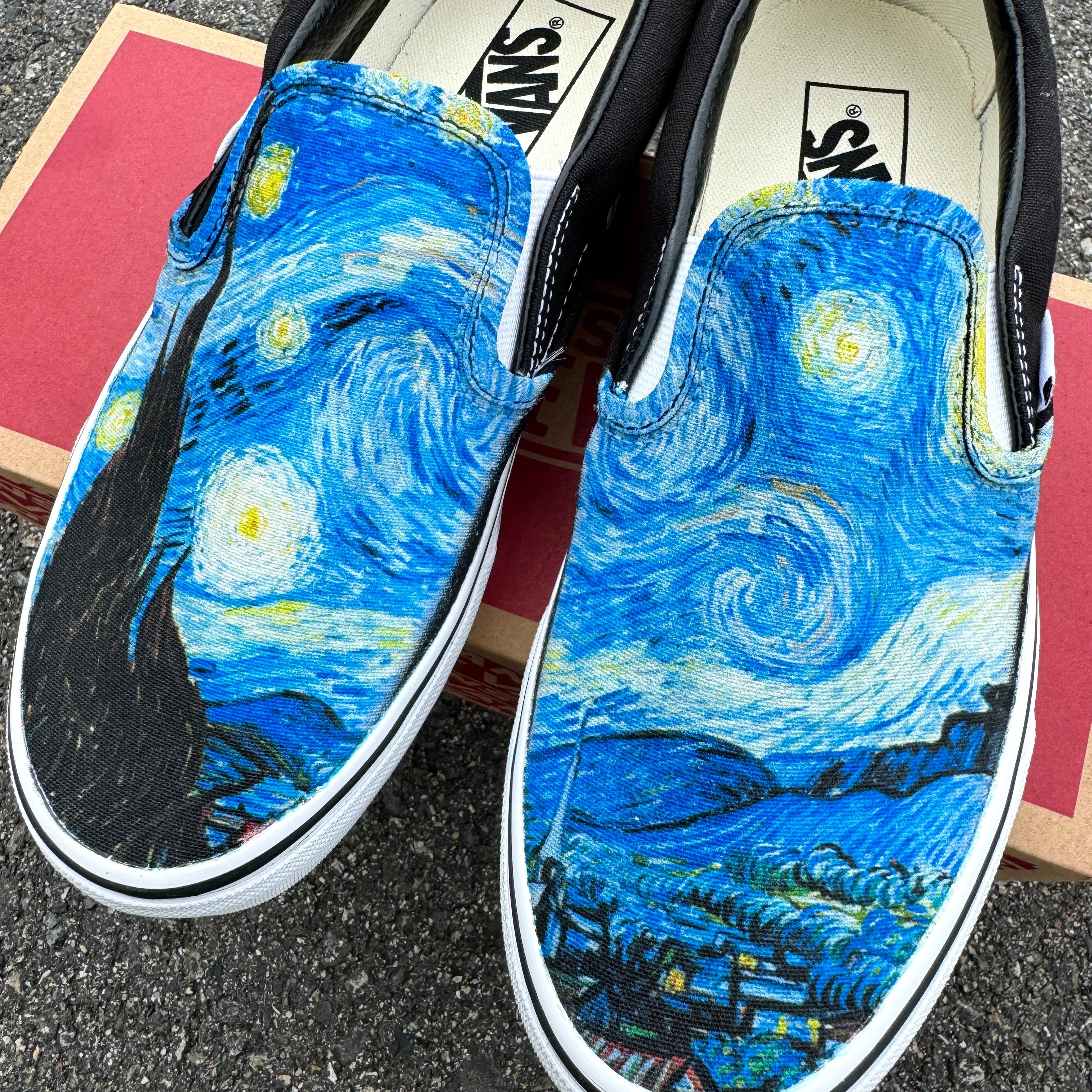 Kids Shoes - Starry Night Slip Ons Starry Night available in Kids Sizing