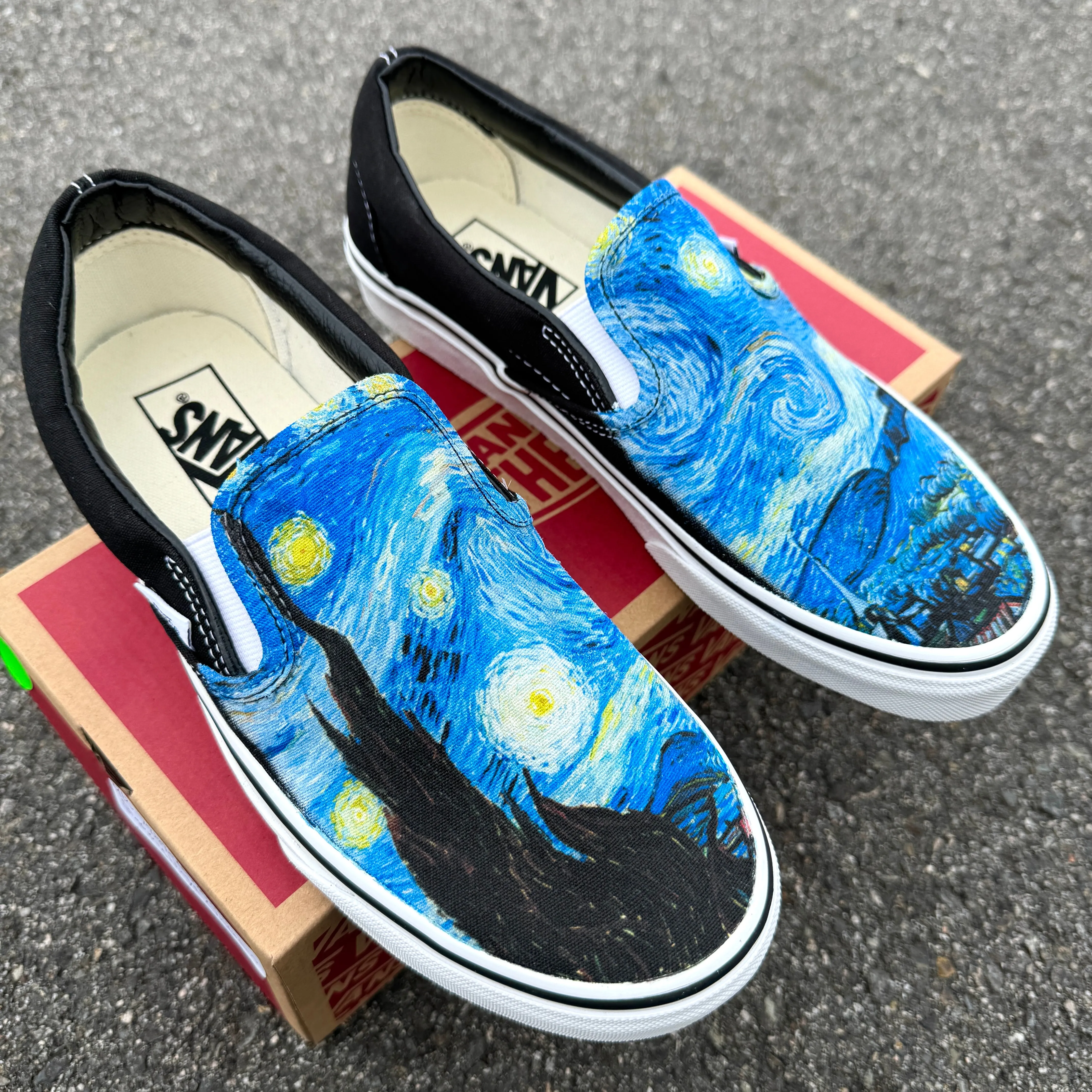 Kids Shoes - Starry Night Slip Ons Starry Night available in Kids Sizing