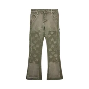 Kids Valabasas VPlay Olive Stacked Jeans