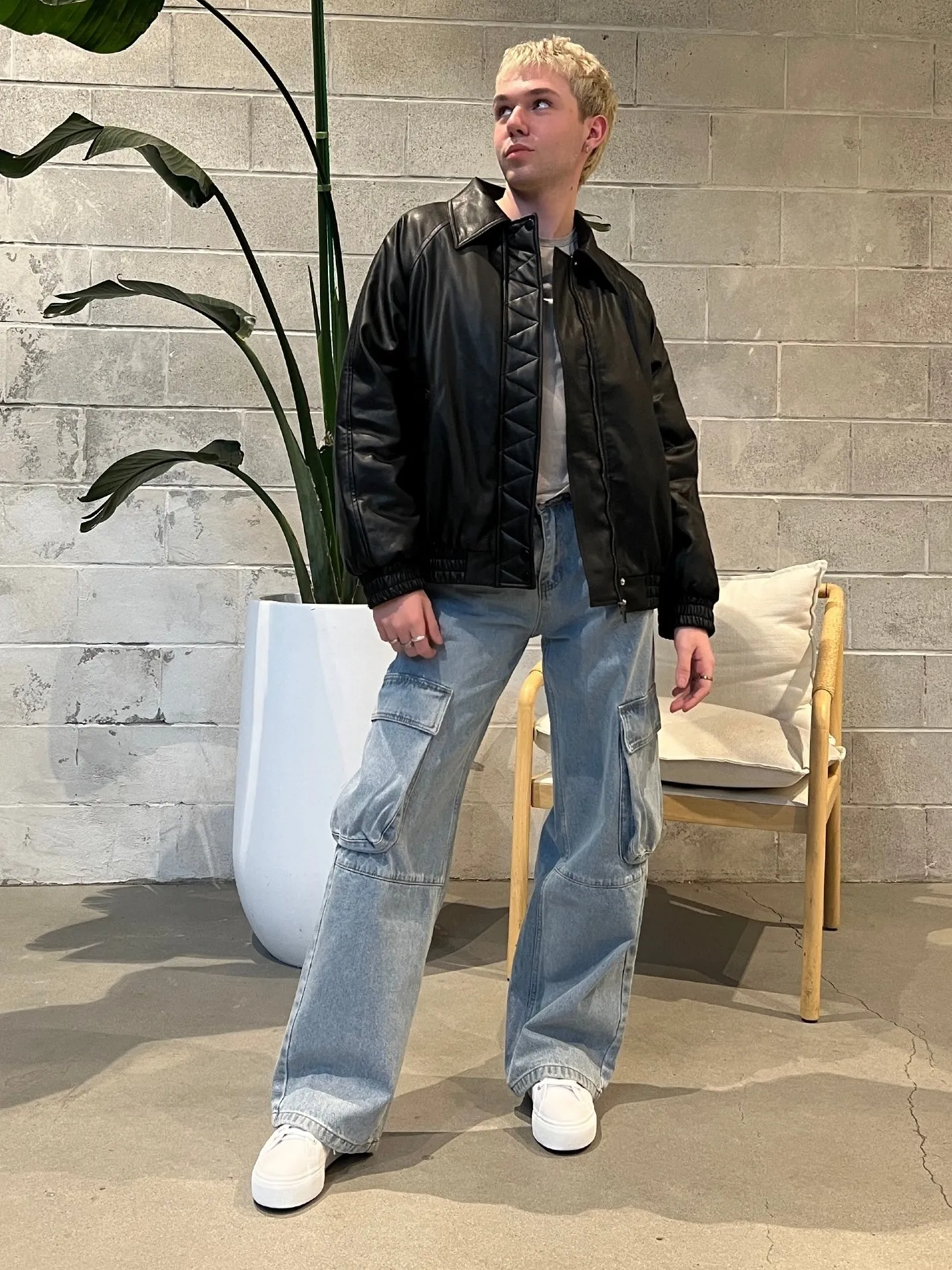 KUWALLA Low Rise Cargo Denim